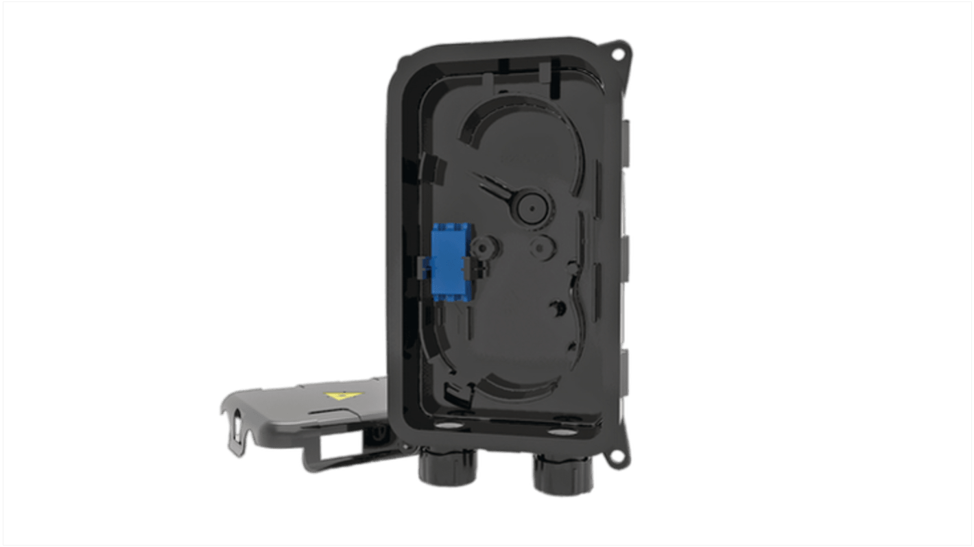 HellermannTyton Connectivity 2 Port LC Single Mode Fibre Optic Patch Panel With 1 Ports Populated