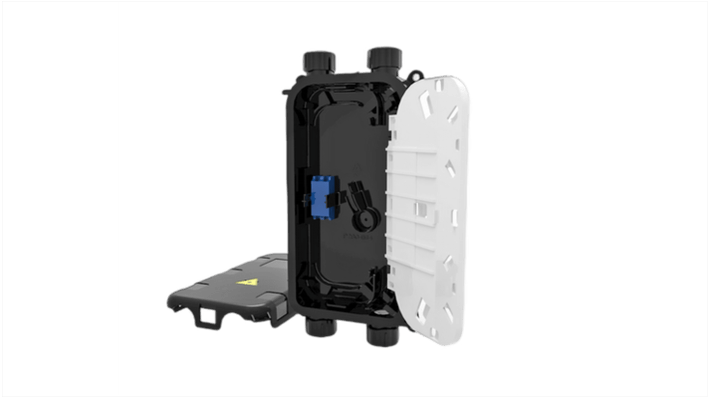 HellermannTyton Connectivity 2 Port LC Single Mode Fibre Optic Patch Panel With 1 Ports Populated