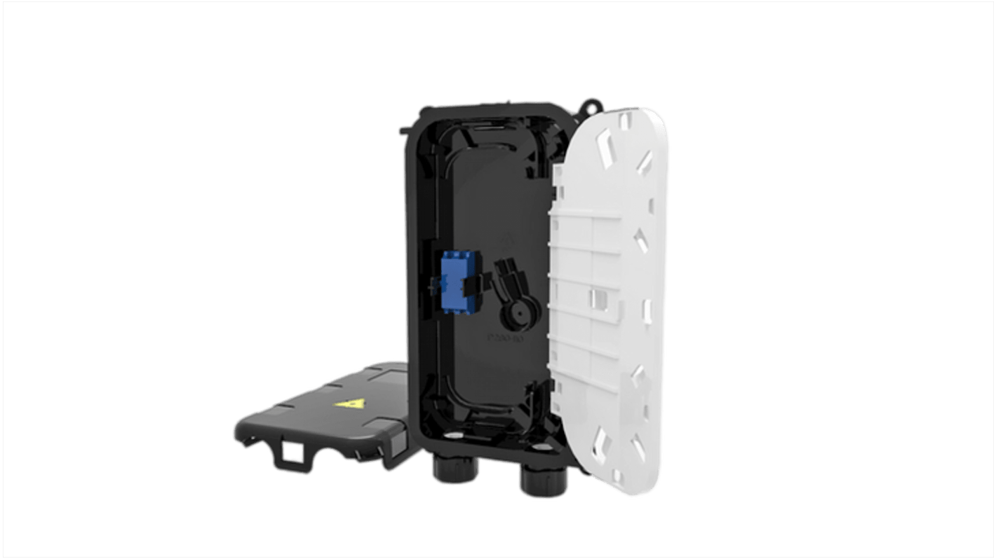 HellermannTyton Connectivity 2 Port LC Single Mode Fibre Optic Patch Panel With 1 Ports Populated