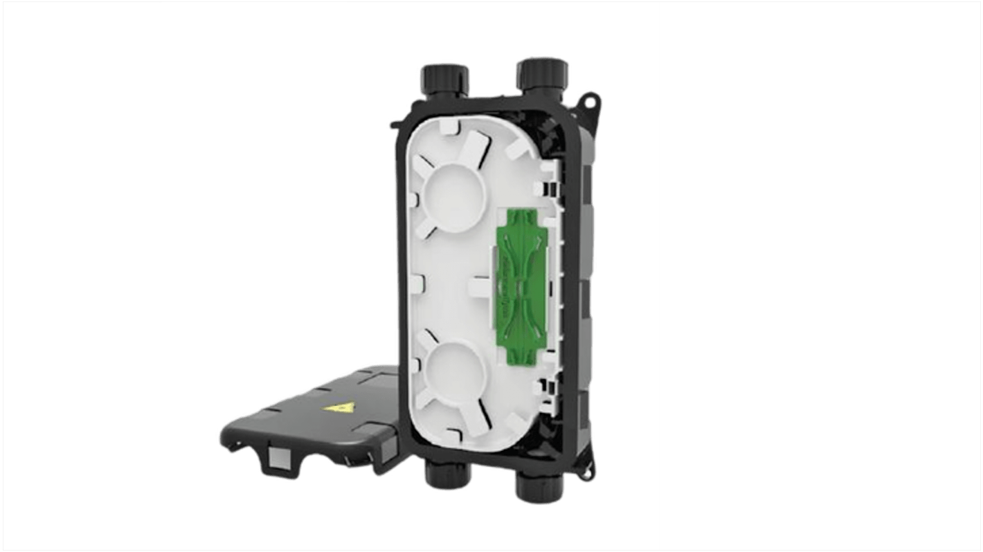 HellermannTyton Connectivity 2 Port LC Single Mode Fibre Optic Patch Panel With 2 Ports Populated