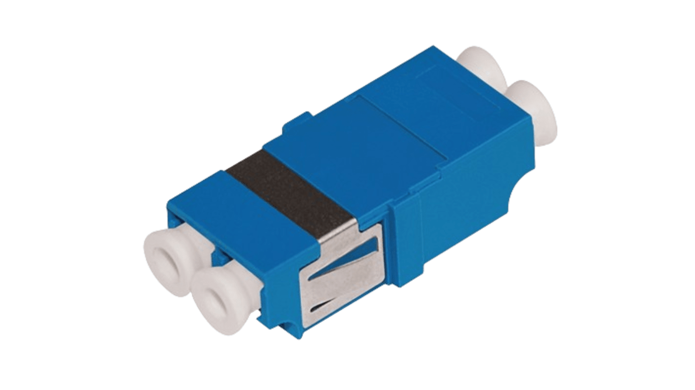 Adaptateur pour fibre optique, LC vers LC Monomode Duplex, Bleu