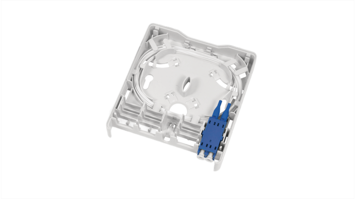 HellermannTyton FWOA Series, Fibre 2 Way LC Wall Outlet,With Shielded Shield Type