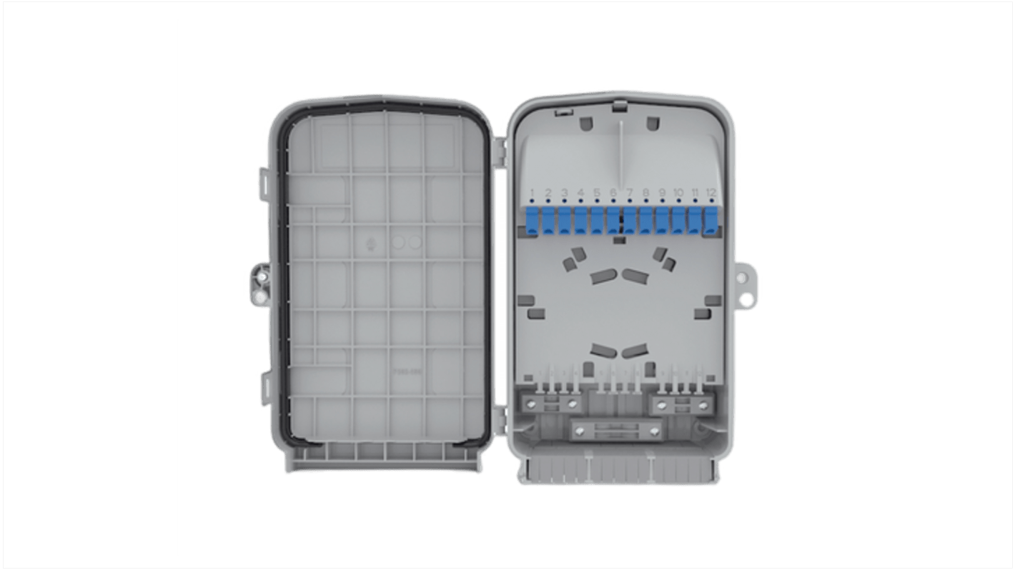 HellermannTyton Connectivity 12 Port LC Multimode Fibre Optic Patch Panel With 12 Ports Populated