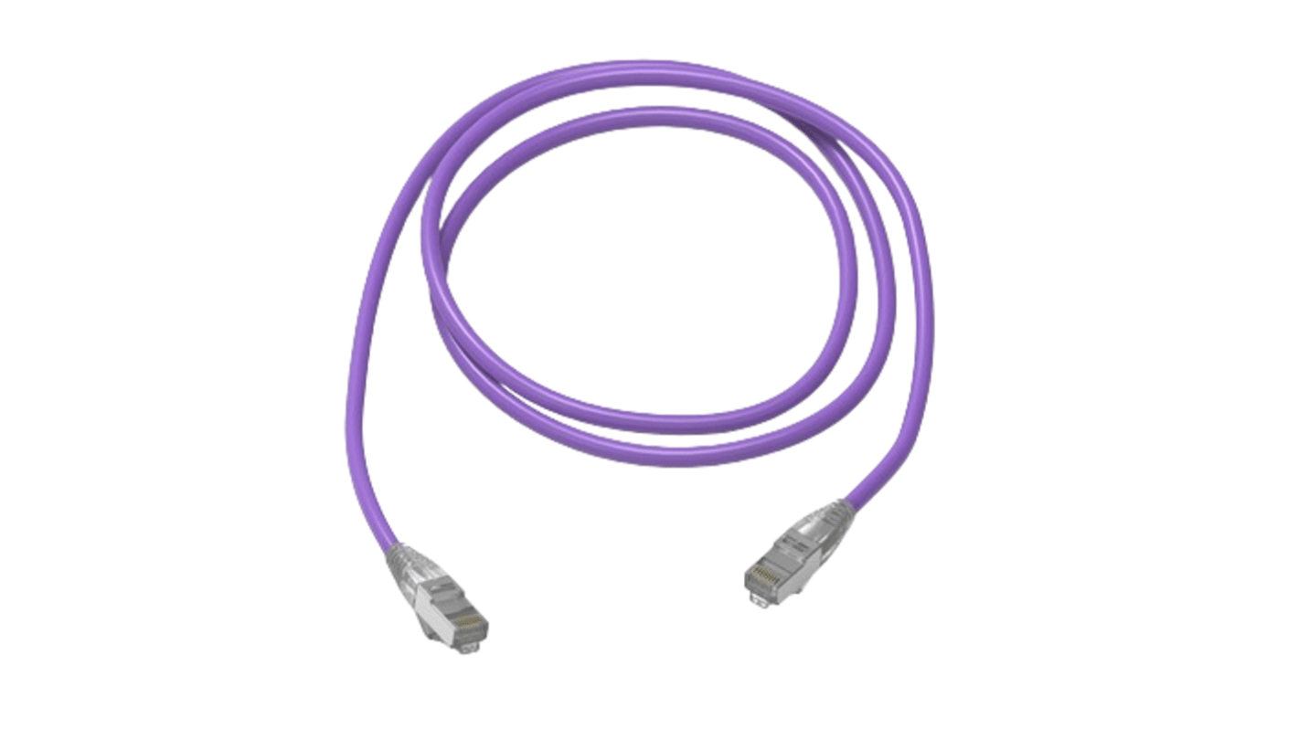 Kabel Ethernet Cat6a długość 60m Z zakończeniem HellermannTyton średnica 7.5mm