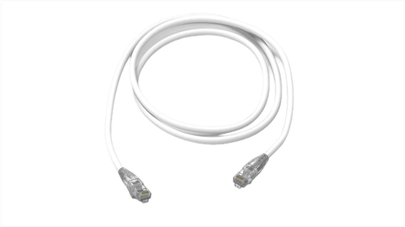 Cable Ethernet Cat6 Blank HellermannTyton Connectivity de color Blanco, long. 1m