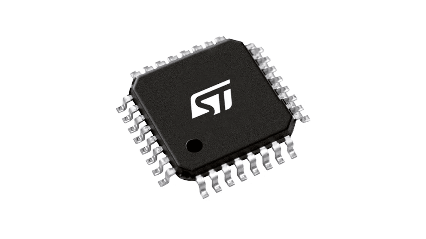 STMicroelectronics ARM Cortex M0+单片机, ARM 32-bit Cortex-M0内核, 32针, LQFP, 最大48MHz, 16 KB 闪存, 12 KB RAM