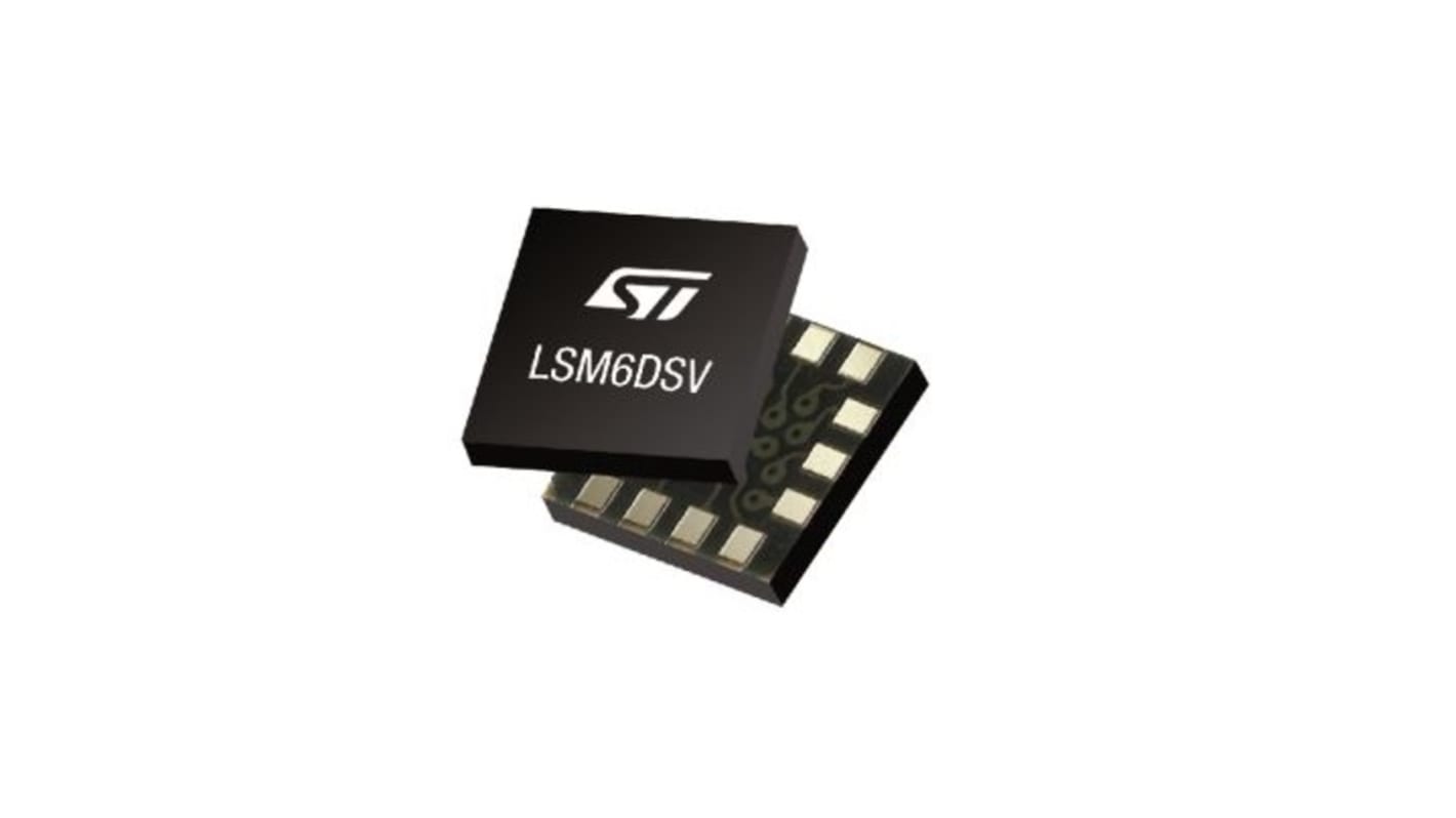 STマイクロ,  3軸 慣性センサ, I2C、SPI, 14-Pin LGA 加速度計, ジャイロスコープ LSM6DSVTR