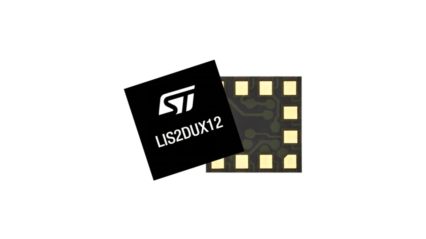 STMicroelectronics 3-Axis Surface Mount Accelerometer, LGA, SPI, 12-Pin