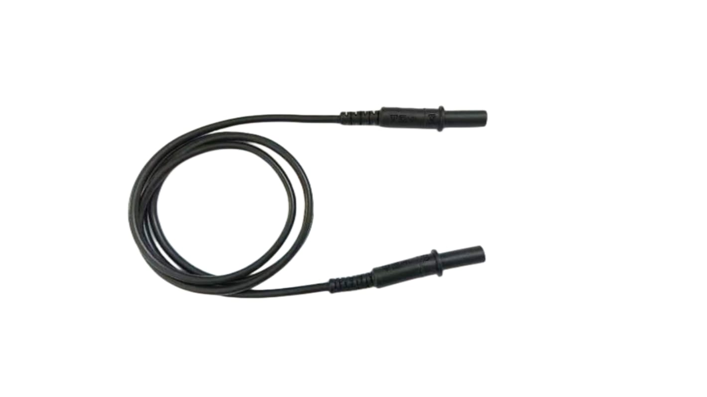 RS PRO Test Leads, 10A, 1000V, Black, 3m Lead Length