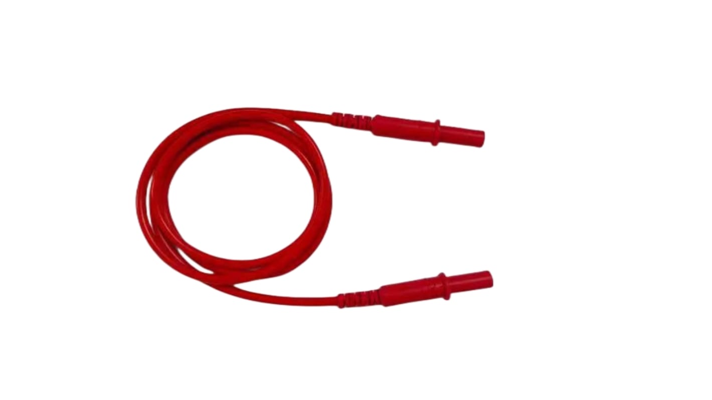 RS PRO Test Leads, 10A, 1000V, Red, 3m Lead Length