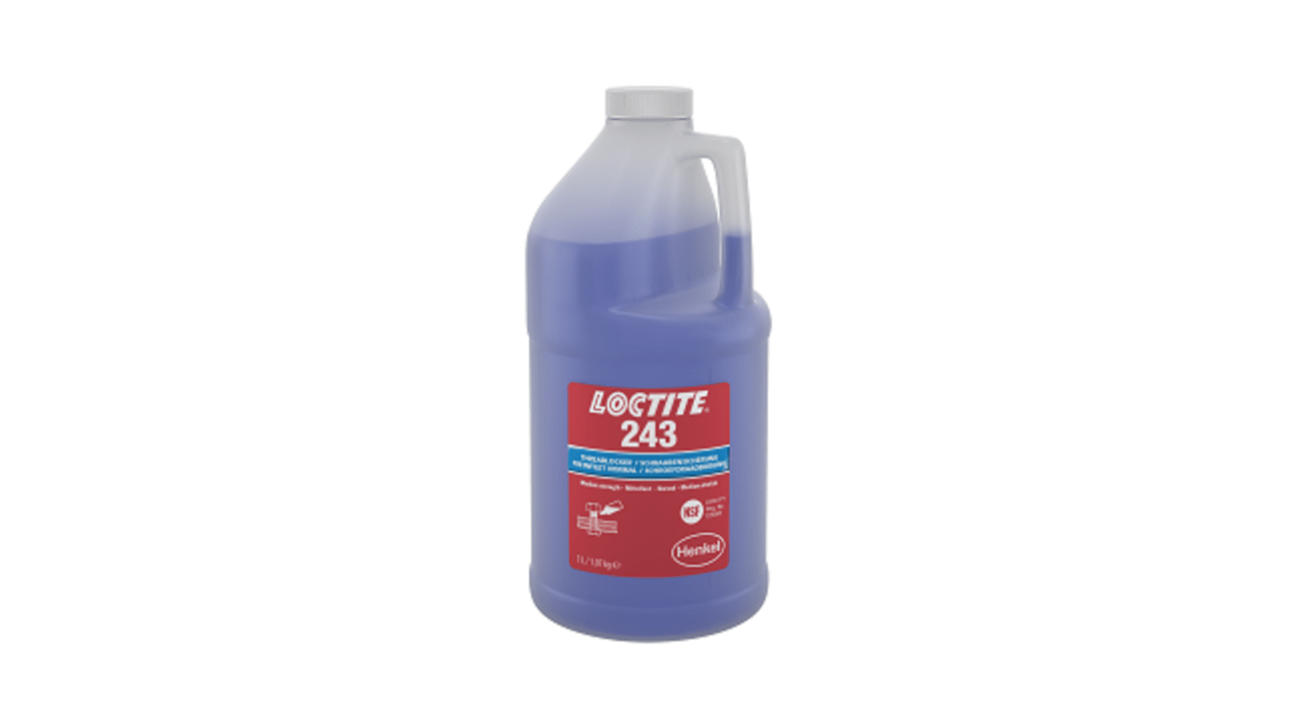 Loctite Loctite 243 Blue Thread lock, 1 L, 10 min Cure Time