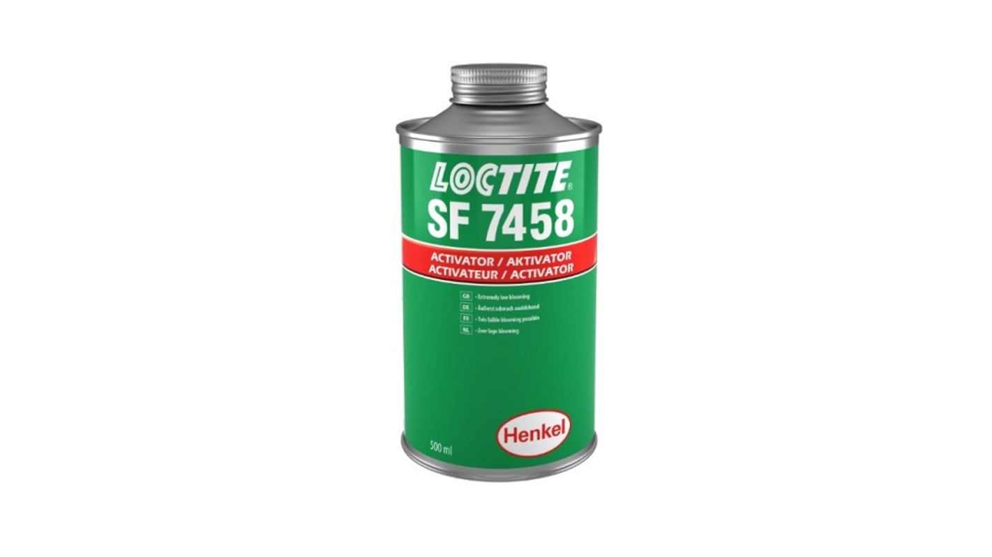 Loctite SF 7458 Liquid Can Adhesive Activator for use with LOCTITE Cyanoacrylate Adhesives, 500 ml