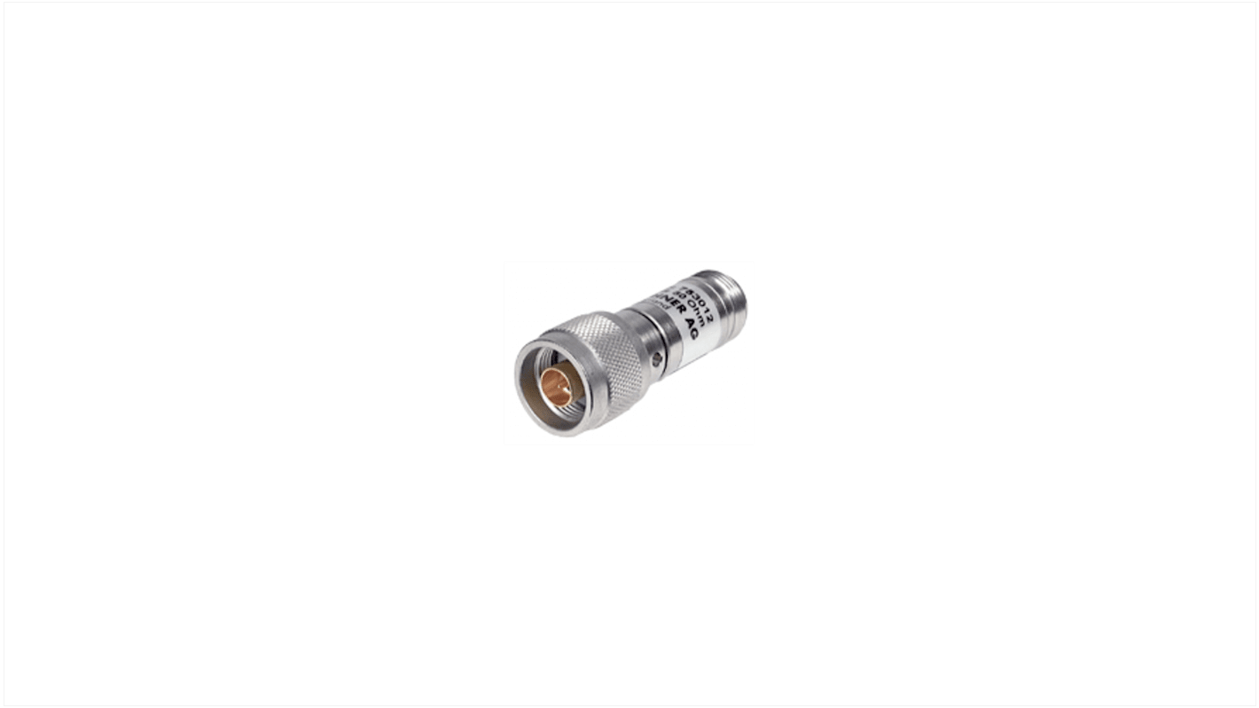 Huber+Suhner RF Attenuator Straight N Plug to N Socket 3dB, Operating Frequency 12.4GHz