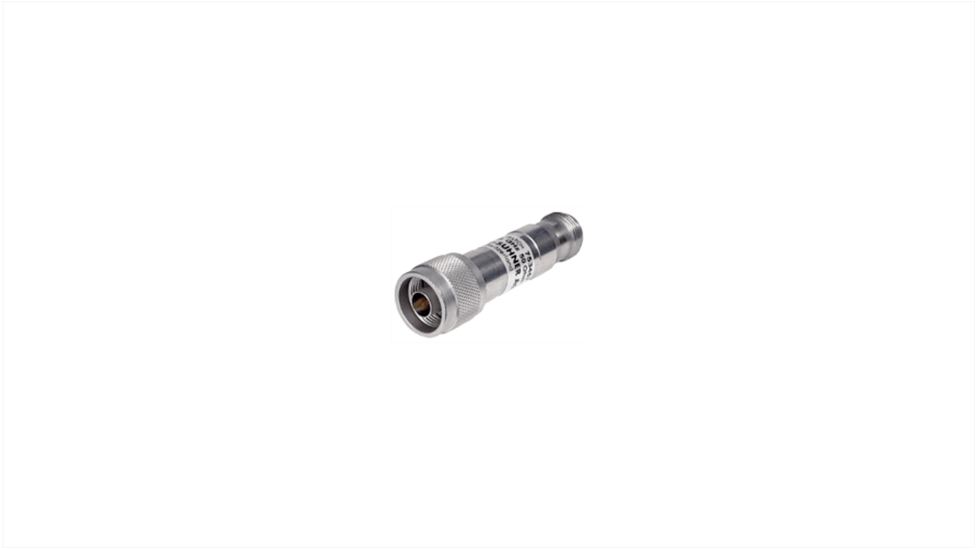 Huber+Suhner RF Attenuator Straight N Plug to N Socket 10dB, Operating Frequency 18GHz