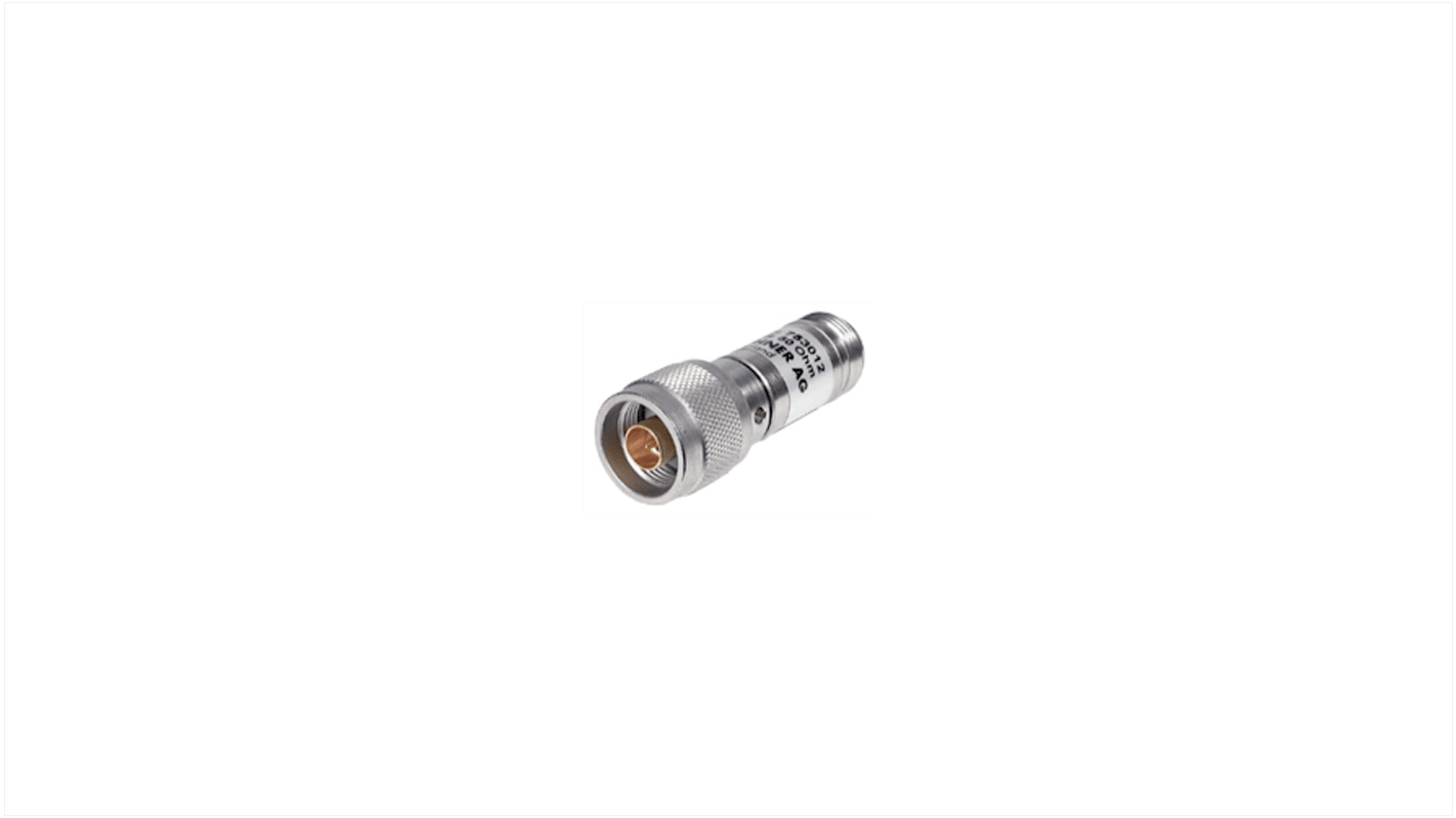 Huber+Suhner RF Attenuator Straight N Plug to N Socket 5dB, Operating Frequency 12.4GHz