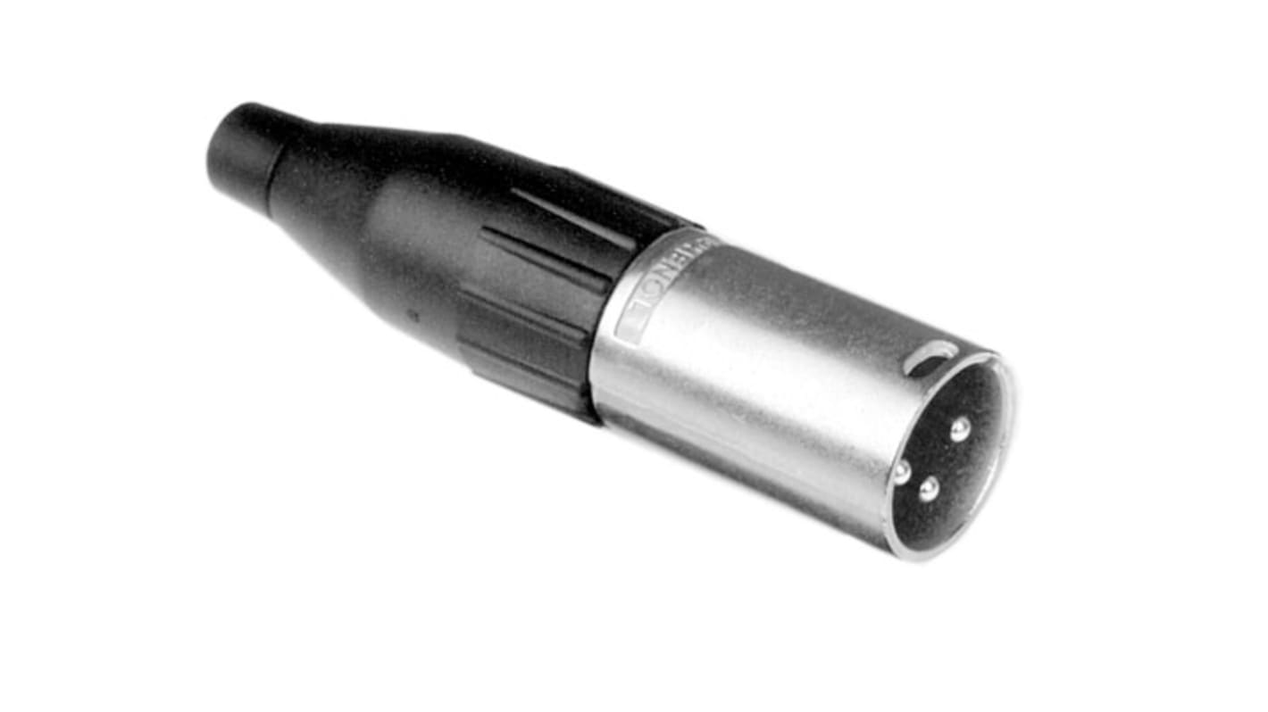 Amphenol Industrial 三芯卡侬头, XLR公插, 电缆安装, 133 V, 15A, IP40, 直向