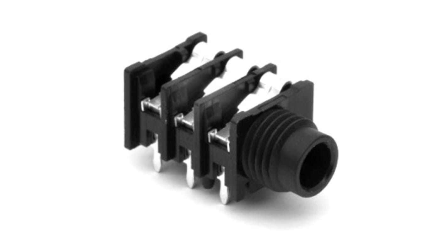 Conector jack Jack de teléfono de 1/4 in Hembra Amphenol Industrial, Montaje en Panel