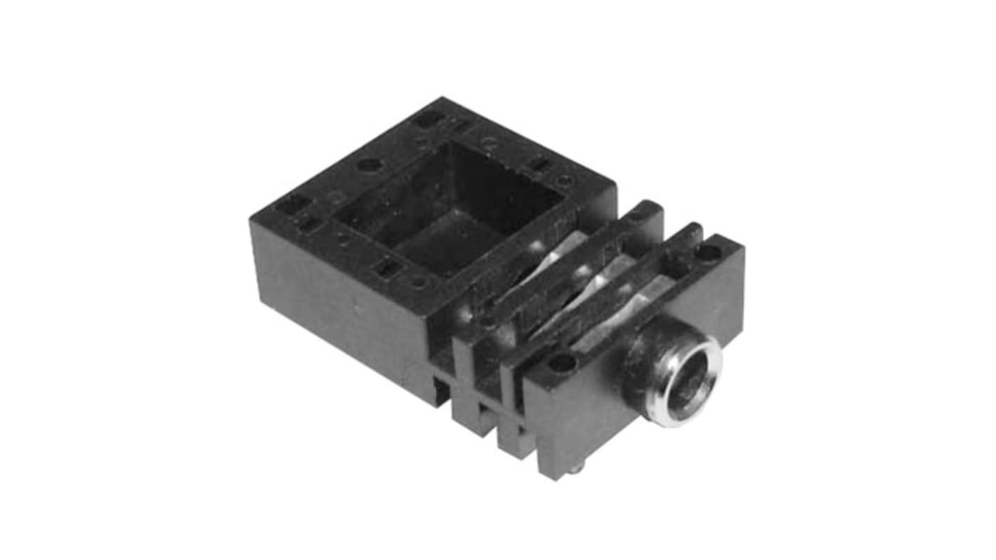 Amphenol Industrial Jack Connector 1/4 in PCB Phone Jack Socket 10A