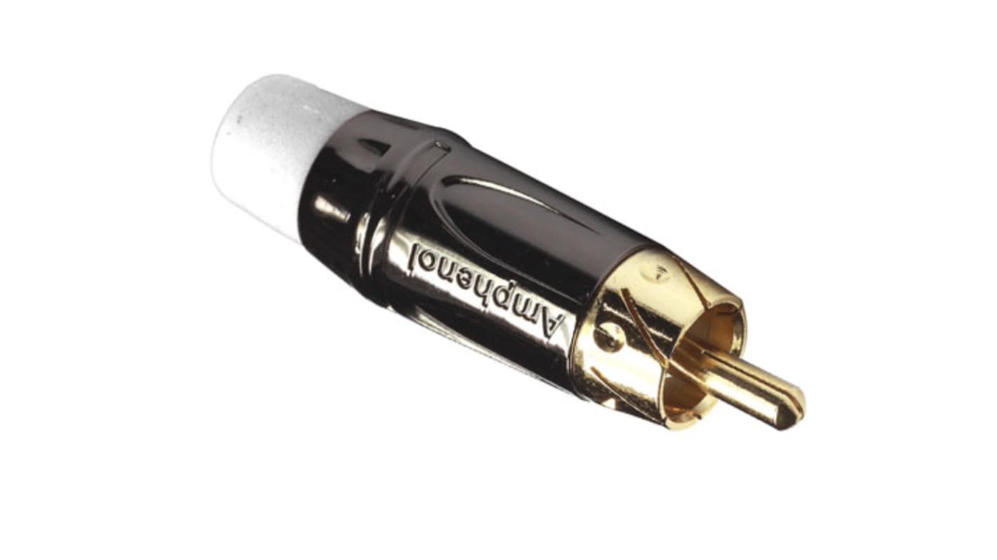 Spinotto RCA Amphenol Industrial Maschio, in Oro, Montaggio su cavo