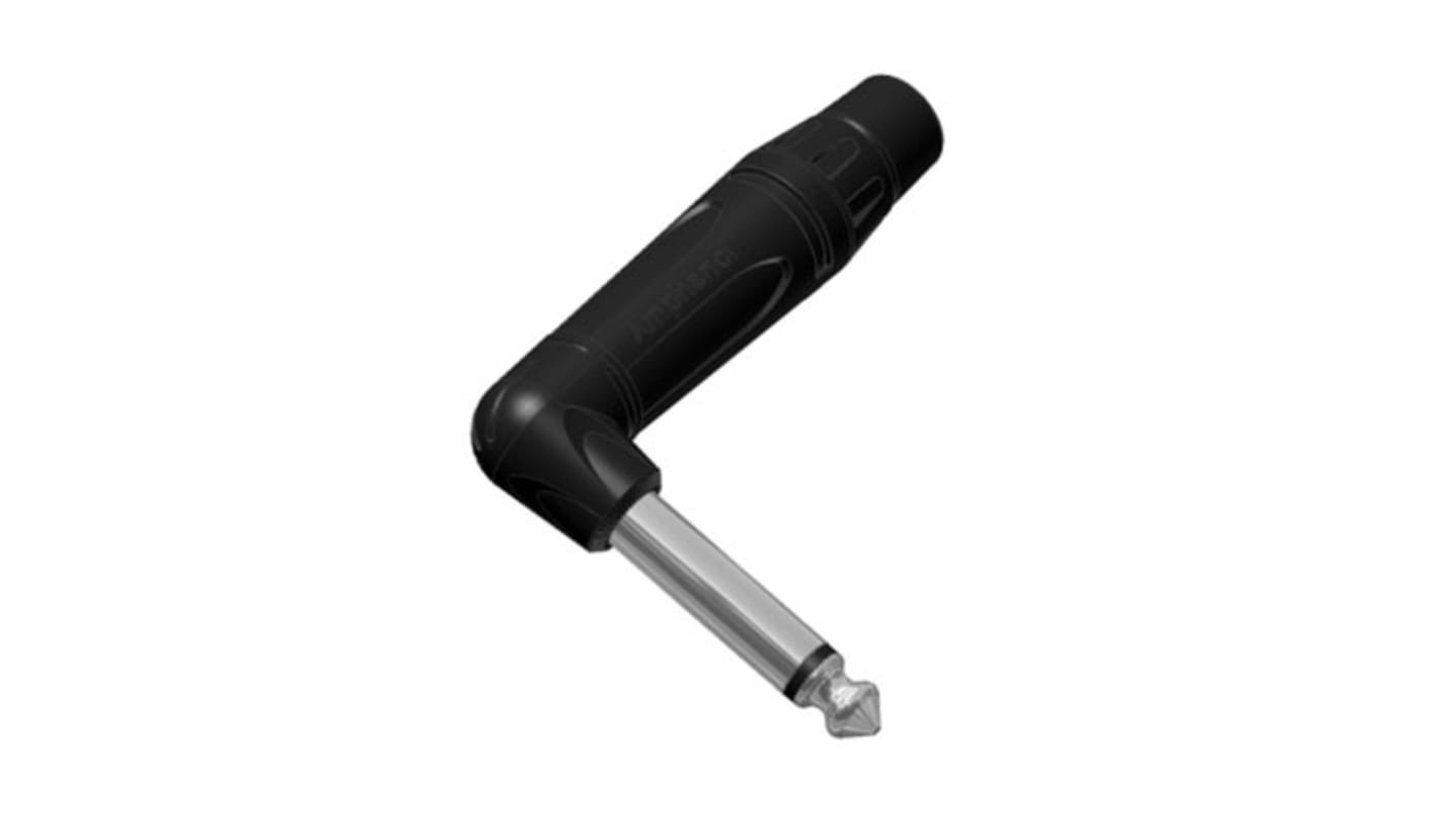 Amphenol Industrial Jack Plug 1/4 in Cable Mount Phone Plug Plug 10A