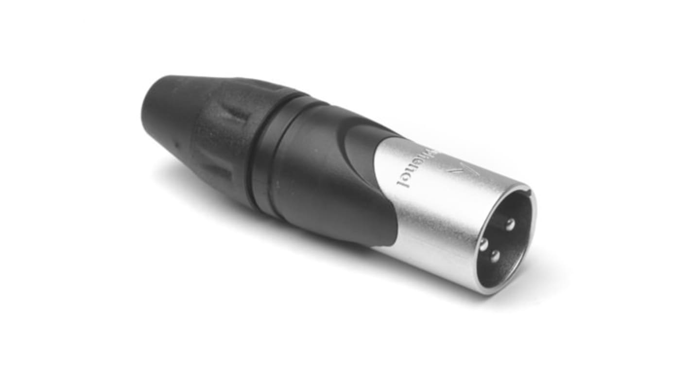 Connettore XLR Amphenol Industrial Maschio a 3 poli, Montaggio su cavo