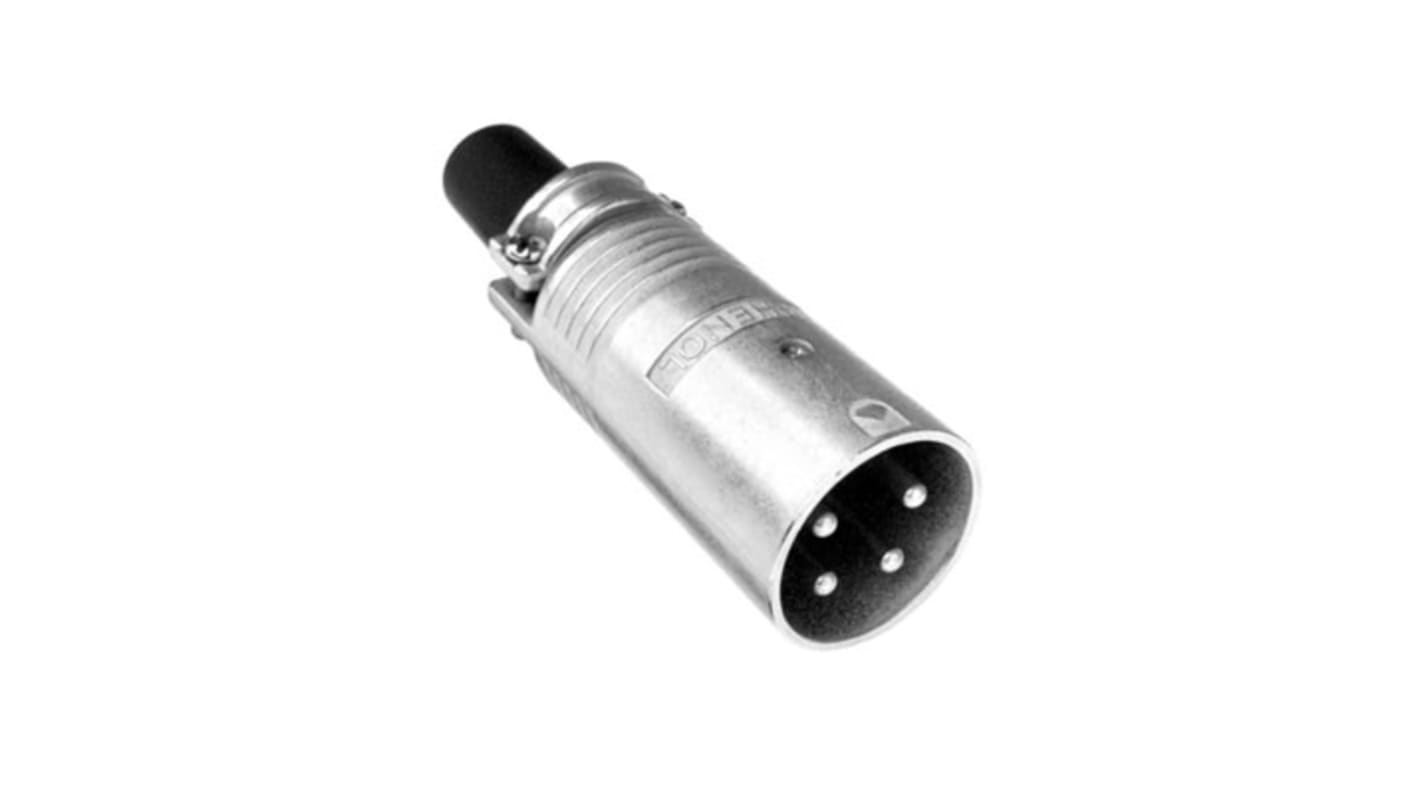 Amphenol Industrial EP-5-12 Cable Mount Loudspeaker Connector Plug, 5 Way, 20A, Solder Termination