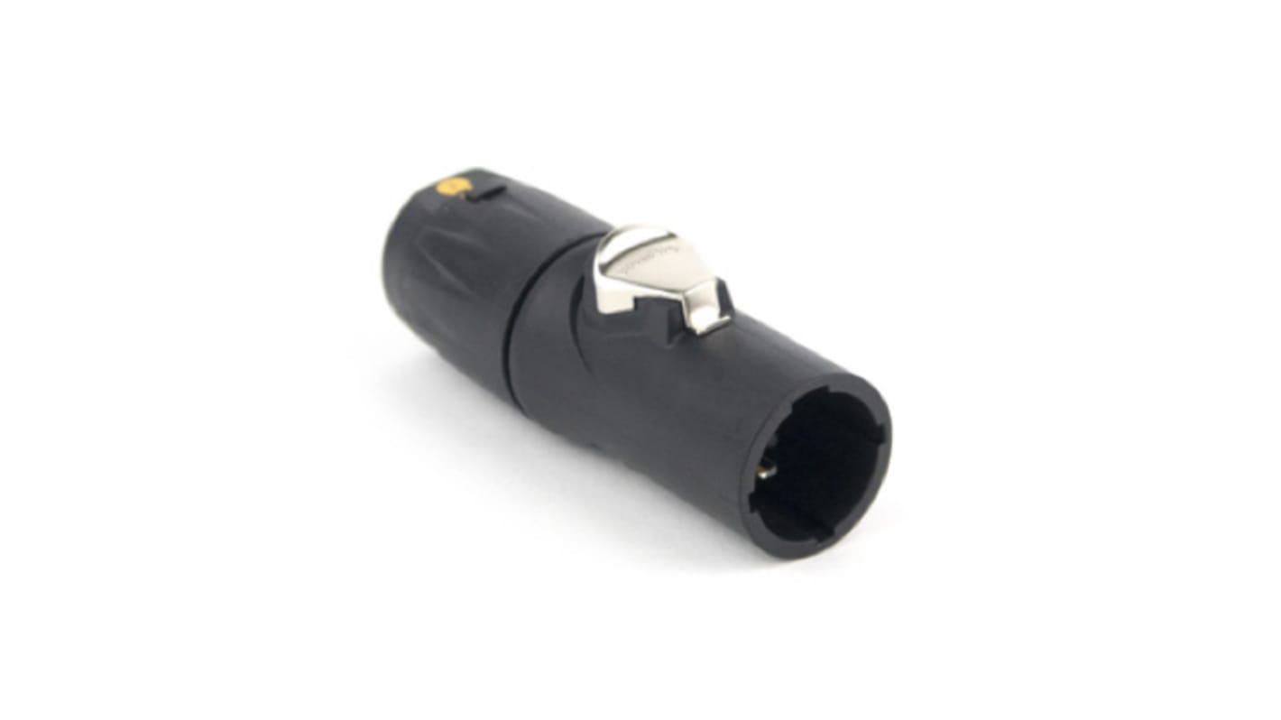 Amphenol Industrial HPT Leistungssteckverbinder Stecker Schwarz 3P, 250 V / 16A, Kabelmontage IP65
