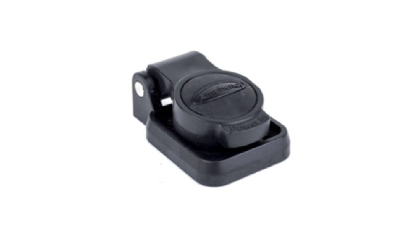 Amphenol Industrial Male Black Sealing Cap IP65 for use with HPT-3-MD and HPT-3-MDW Power Connectors