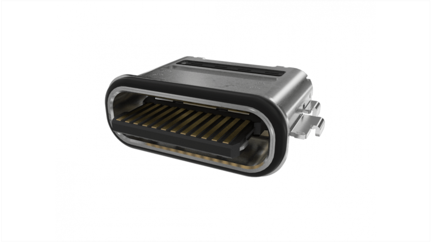 Amphenol Communications Solutions Type-Type C USB4 USBコネクタ Type-C, レセプタクル, 中央実装