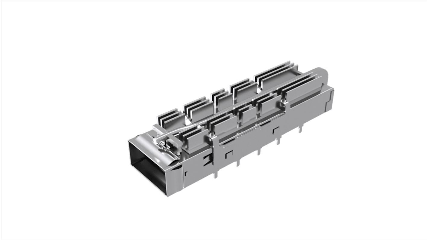 Amphenol Communications Solutions QSFP-DD I/O Connector Plug 76-Position, UE36C1621105A3A