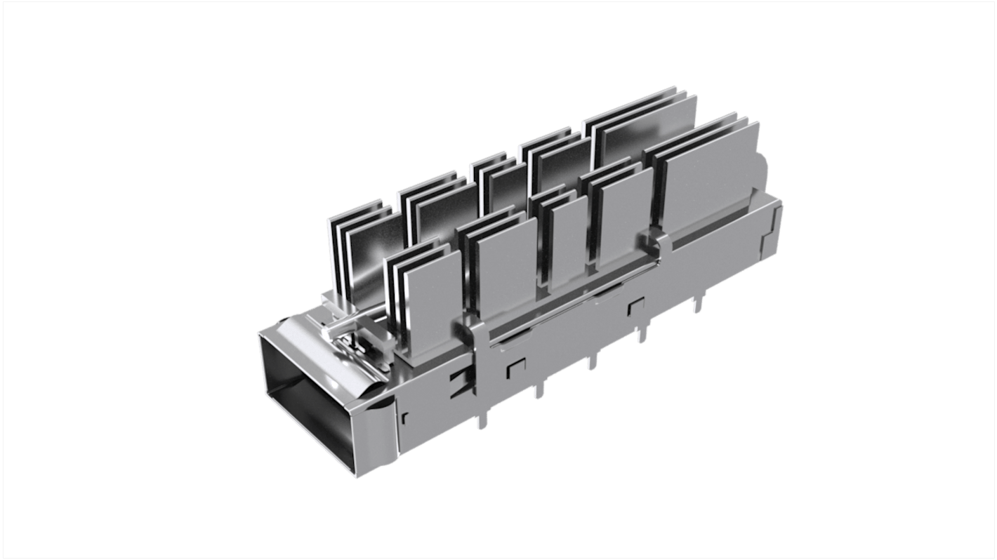 Amphenol Communications Solutions QSFP-DD I/O Connector Plug 76-Position, UE36C1621106A4A