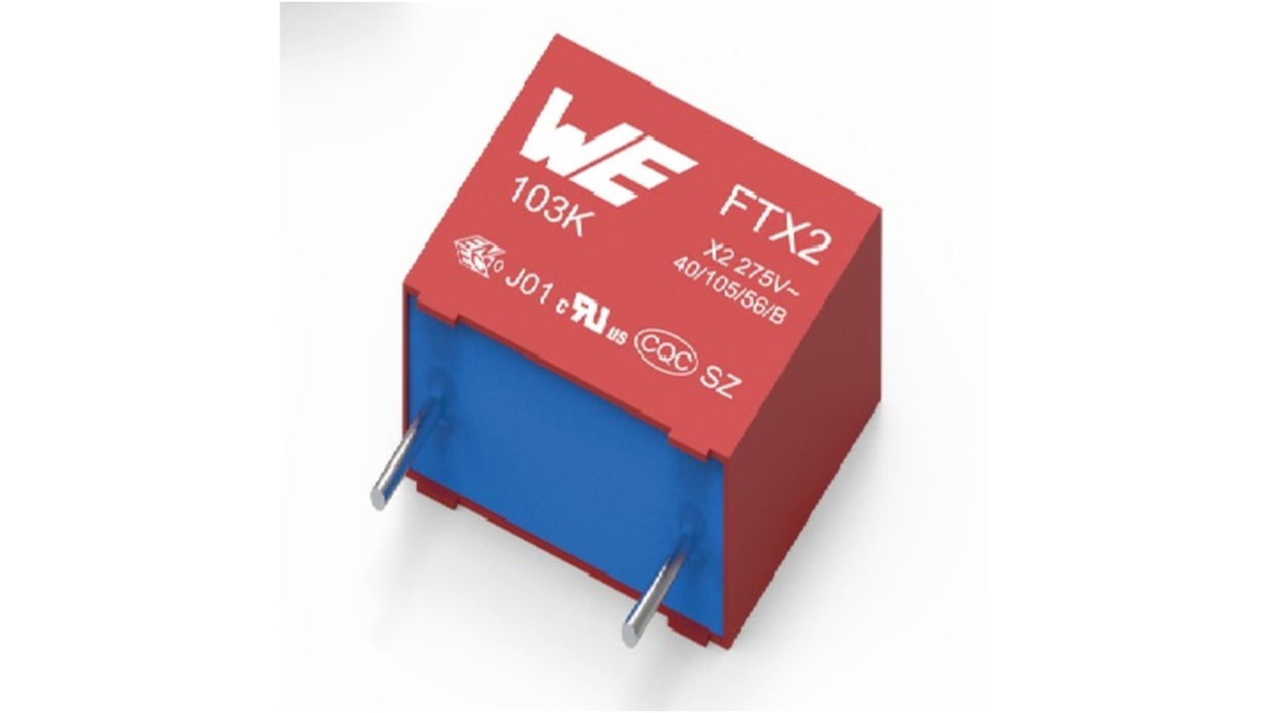 Würth Elektronik WCAP-FTXX Folienkondensator 470nF ±10% / 310V ac, THT