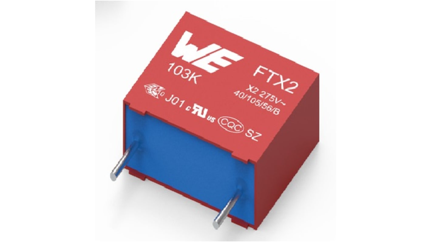 Würth Elektronik WCAP-FTXX Folienkondensator 4.7μF ±10% / 310V ac, THT