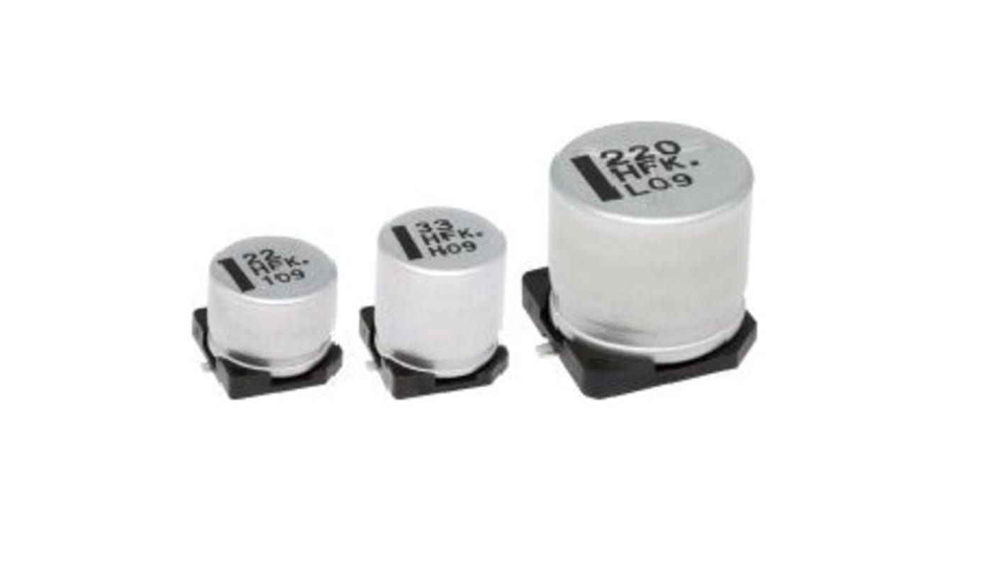 Panasonic 150μF Aluminium Electrolytic Capacitor 50V dc, Surface Mount - EEEFK1H151GL