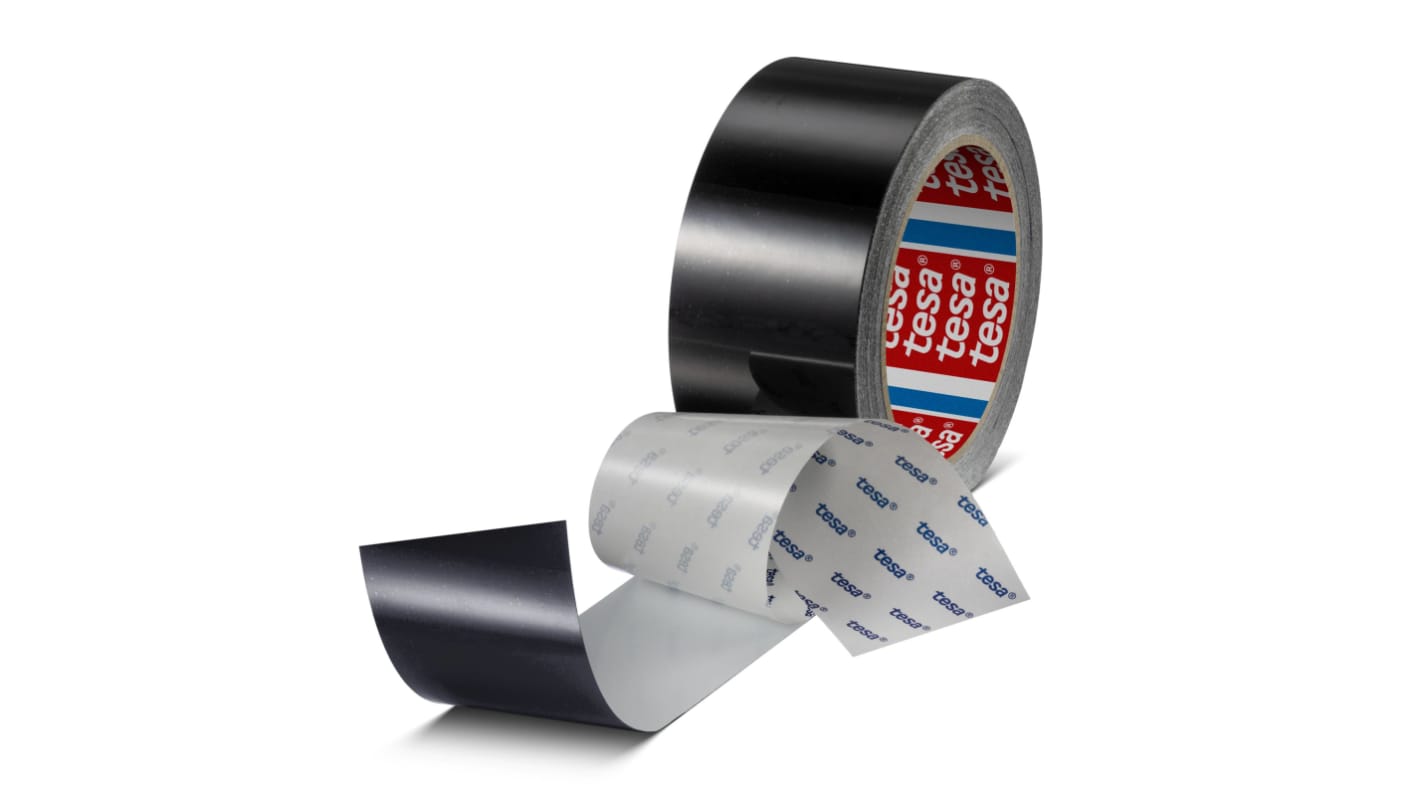 Tesa 60960 Black PET Film 20m Floor Tape, 0.175mm Thickness