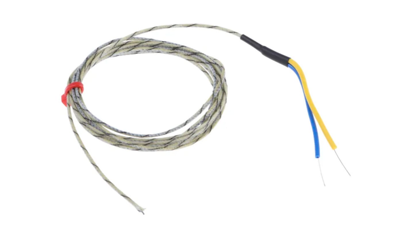 RS PRO Type J Exposed Junction Thermocouple 2m Length, 1/0.3mm Diameter, -60°C → +350°C