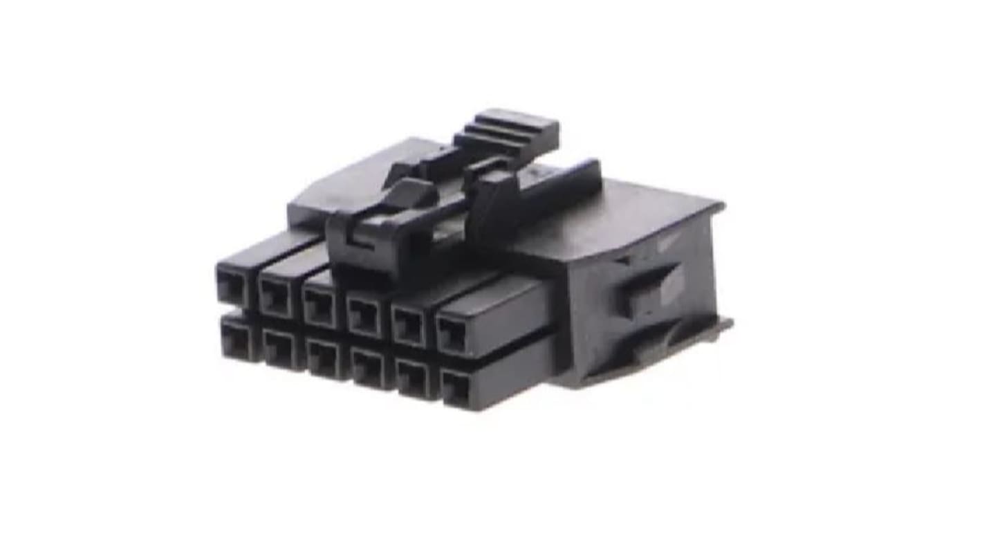 Carcasa de conector de crimpado Molex 1053081212, paso: 2.5mm, 12 contactos, 2 filas, Conector