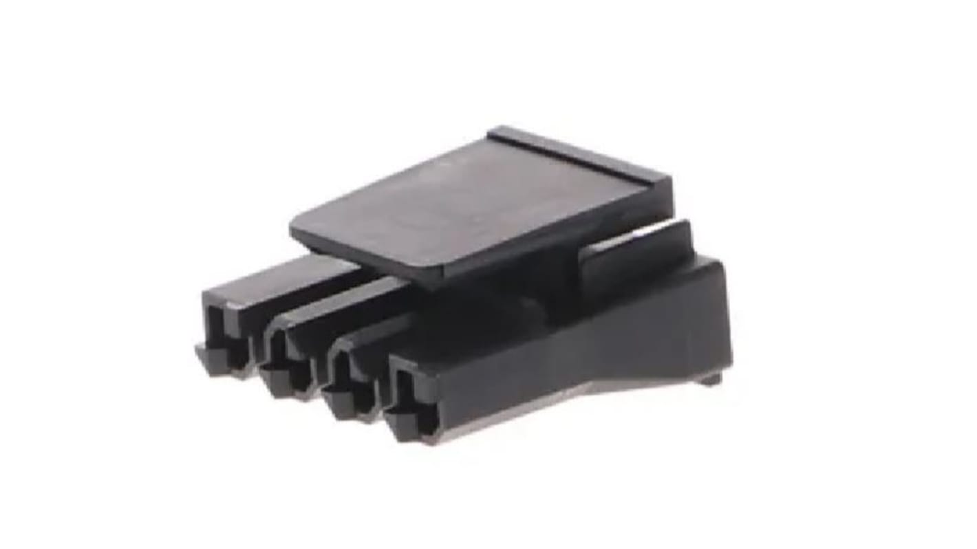 Molex Receptacle Crimp Connector Housing, 7.5mm Pitch, 4 Way, 1 Row