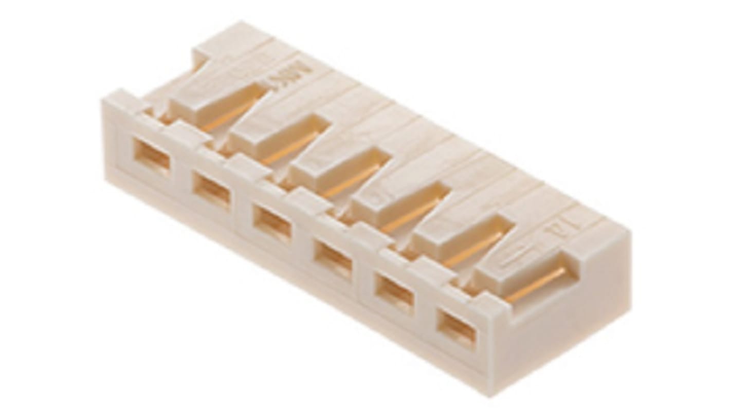 Molex Receptacle Crimp Connector Housing, 2.5mm Pitch, 6 Way, 1 Row