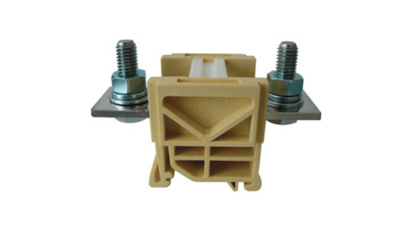 RS PRO Beige, 120mm², 1-Level, Bolt Termination