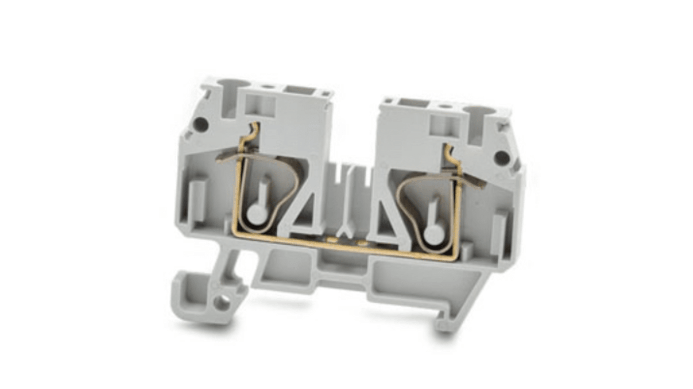 RS PRO Grey, 4mm², 1-Level, Spring Termination