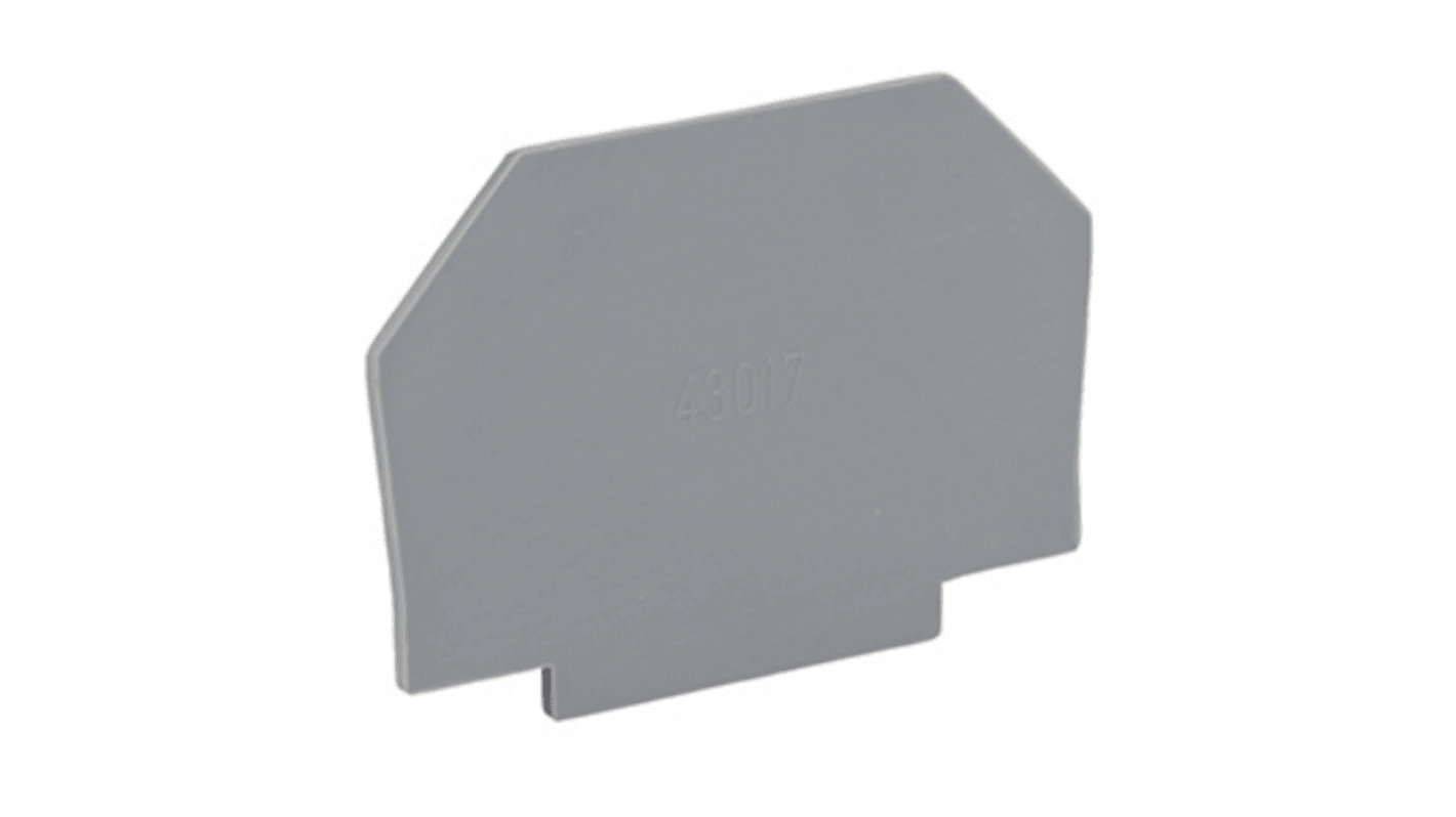RS PRO End Plate for Use with RS Pro T 2.5 Disconnector Terminal Block
