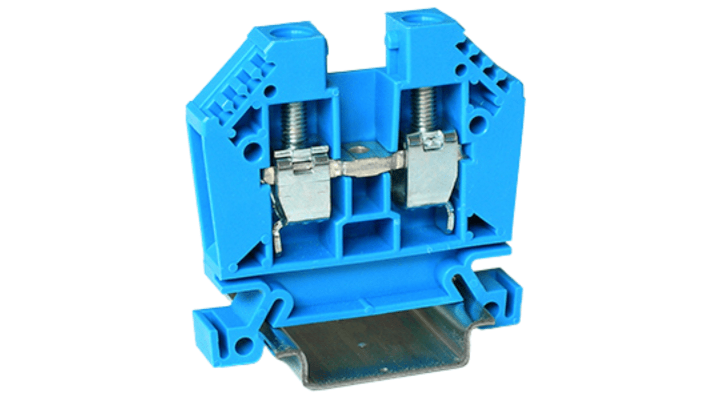 RS PRO Blue, 10mm², 1-Level, Cage Clamp Termination