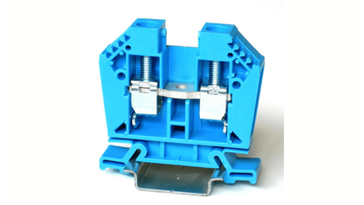 Morsettiera passante RS PRO, Blu, livello Singolo, 101A