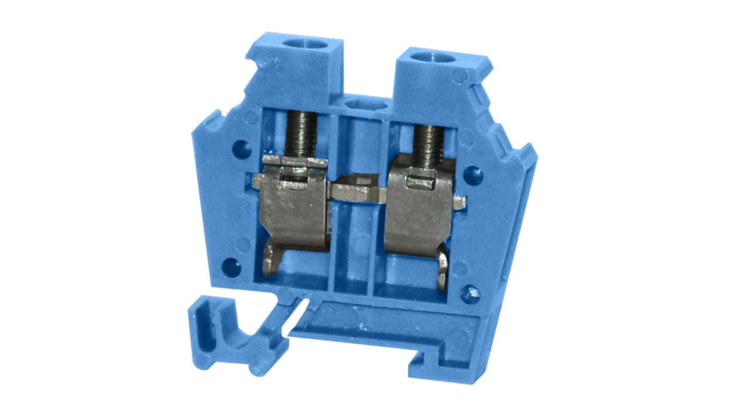RS PRO Blue, 4mm², 1-Level, Cage Clamp Termination