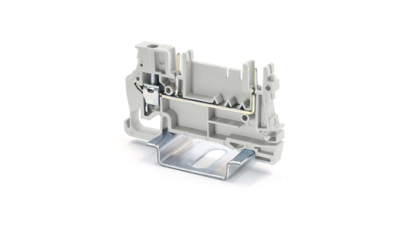 Morsettiera passante RS PRO, Grigio, livello Singolo, 24A