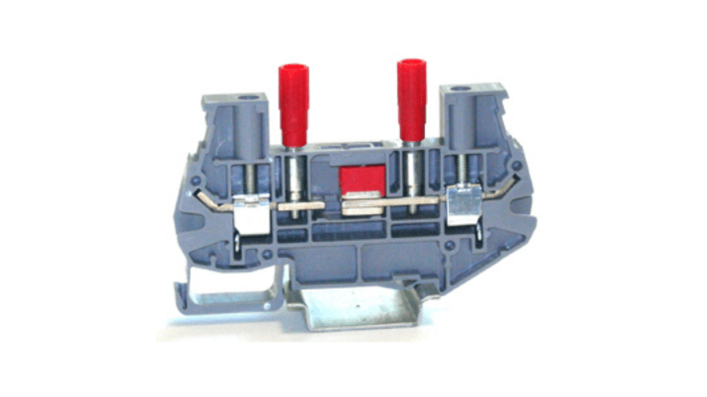 Contatto standard a blocchi RS PRO, Grigio, livello Singolo, 41A