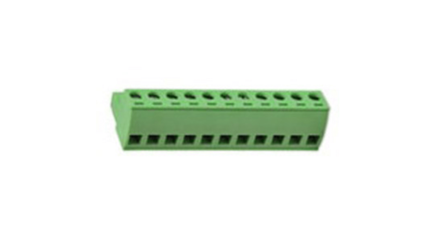 RS PRO, 5.08mm Pitch, 11 Way, Pluggable Terminal Block, Plug, PCB, Cage Clamp Termination