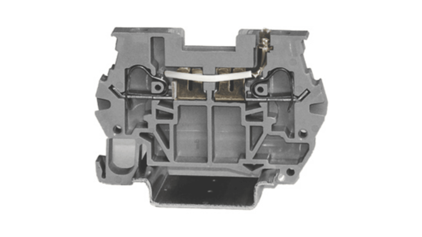 RS PRO Grey Component Terminal Block, 2.5mm², 1-Level, Spring Termination