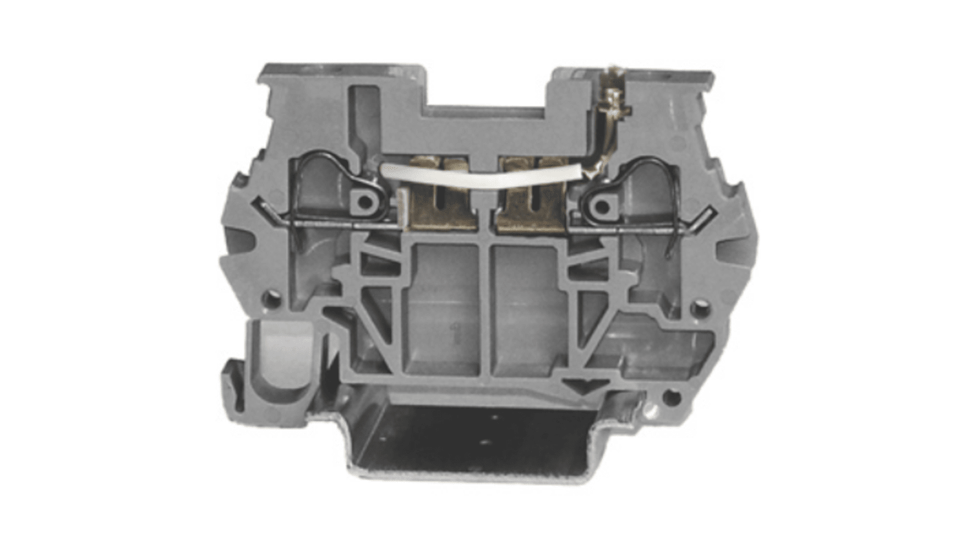 RS PRO Grey, 2.5mm², 1-Level, Spring Termination